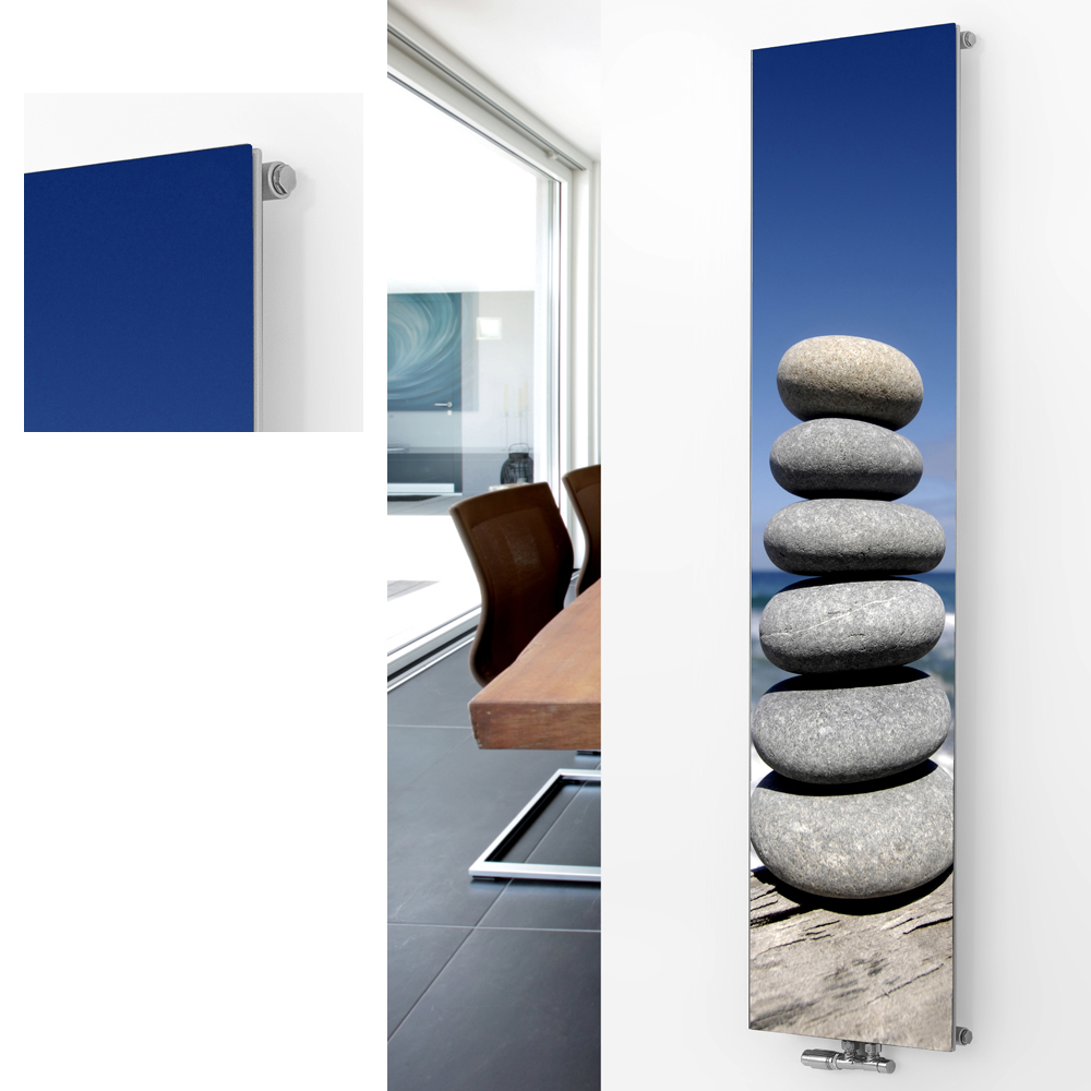 Corpotherma Designheizkörper Panio Plus Edition mit Bild P11 Vertikalheizkörper