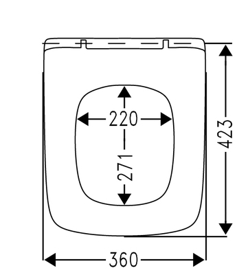 Vigour WC Sitz derby DESIASS Slim abnehmbar Absenkautomatik Edelstahlscharniere