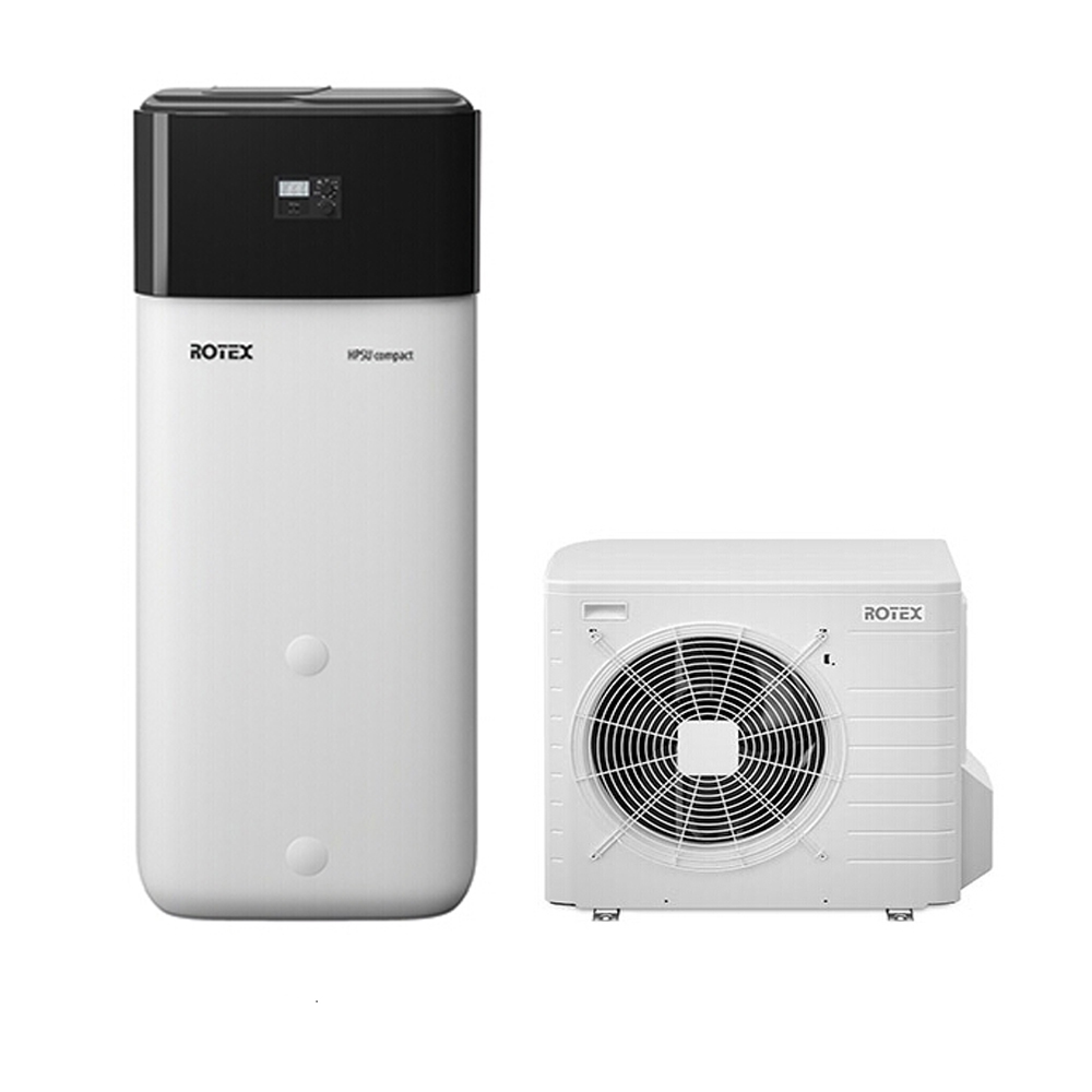 Rotex Paket Luft-Wasser-Wärmepumpe 8 kW HPSU compact 508 H/C +Bi-Bloc 6