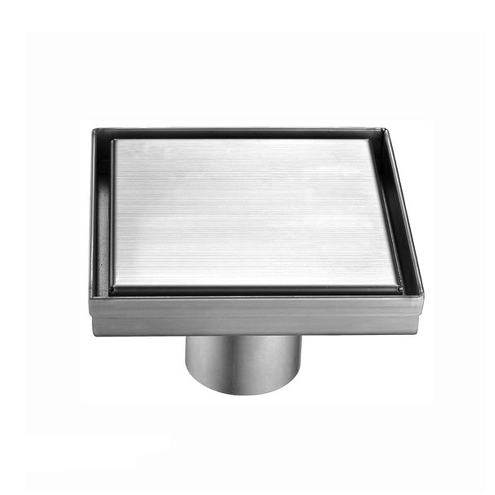 MERT Bodenablauf Duschablablauf Ablauf 200 x 200 mm Quadrat Edel