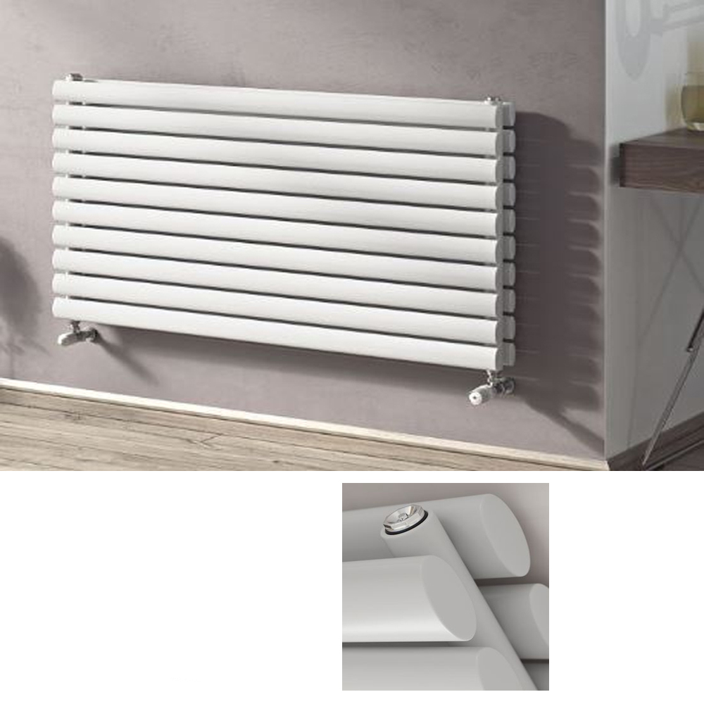 Corpotherma Paneelheizkörper Forte Duo horizontal weiss 584 mm x 1200 mm x 92 mm Corpotherma Paneelheizkörper Forte Duo horizontal weiss 584 mm x 1200 mm x 92 mm