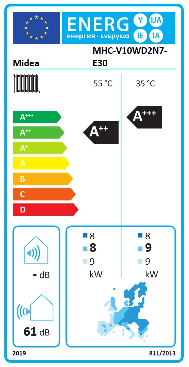 MIDEA Luft Wärmepumpe M-Thermal Arctic Monoblock (R290) 10 kW MHC-V10WD2N7-E30