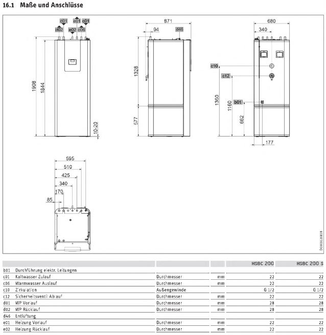 STIEBEL ELTRON Luft Wärmepumpen Set WPL-A 10.2 Trend HK 230 + HSBC 200 #207551