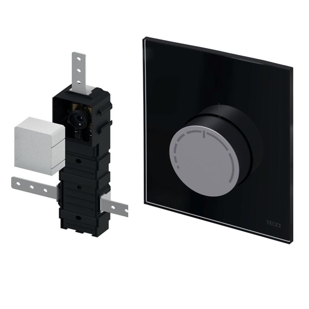 TECEfloor Design RTL-Box Feinbauset schwarz + Rohbauset Fußbodenheizung