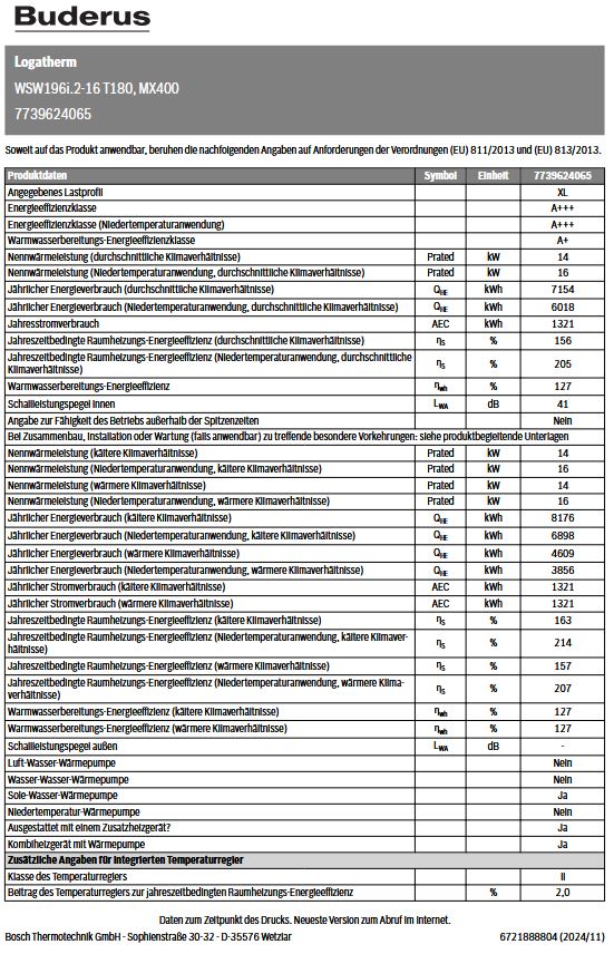 Buderus Logatherm WSW196i.2-16 T180 MX400 Modul. WP 16kW B0/W35 Titanium
