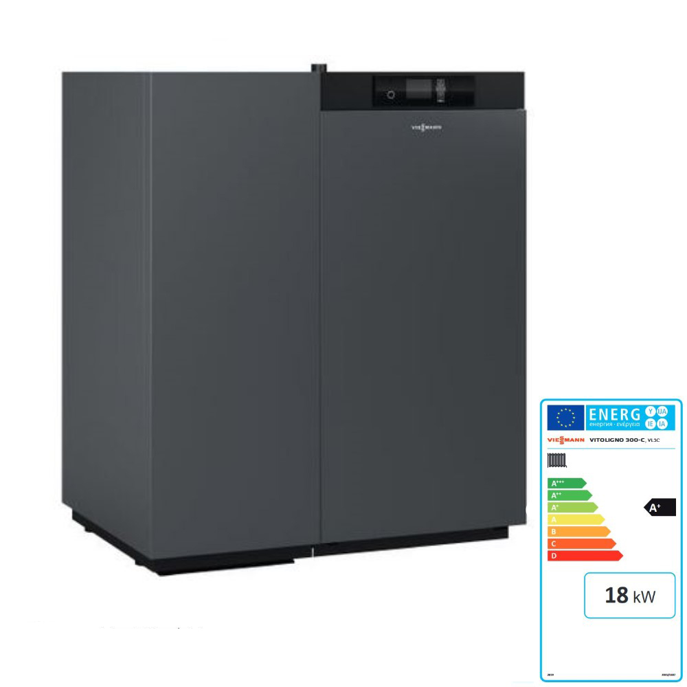 Viessmann Pelletkessel Vitoligno 300-C 18 kW Saugsystem Pelletheizung Heizkessel