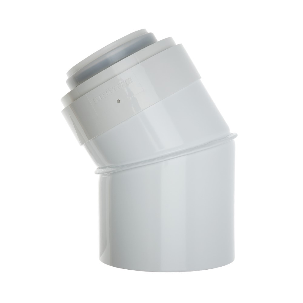 BRÖTJE Abgassystem Bogen 30 Grad DN 80/125 PPs/AI konzentrisch 994965