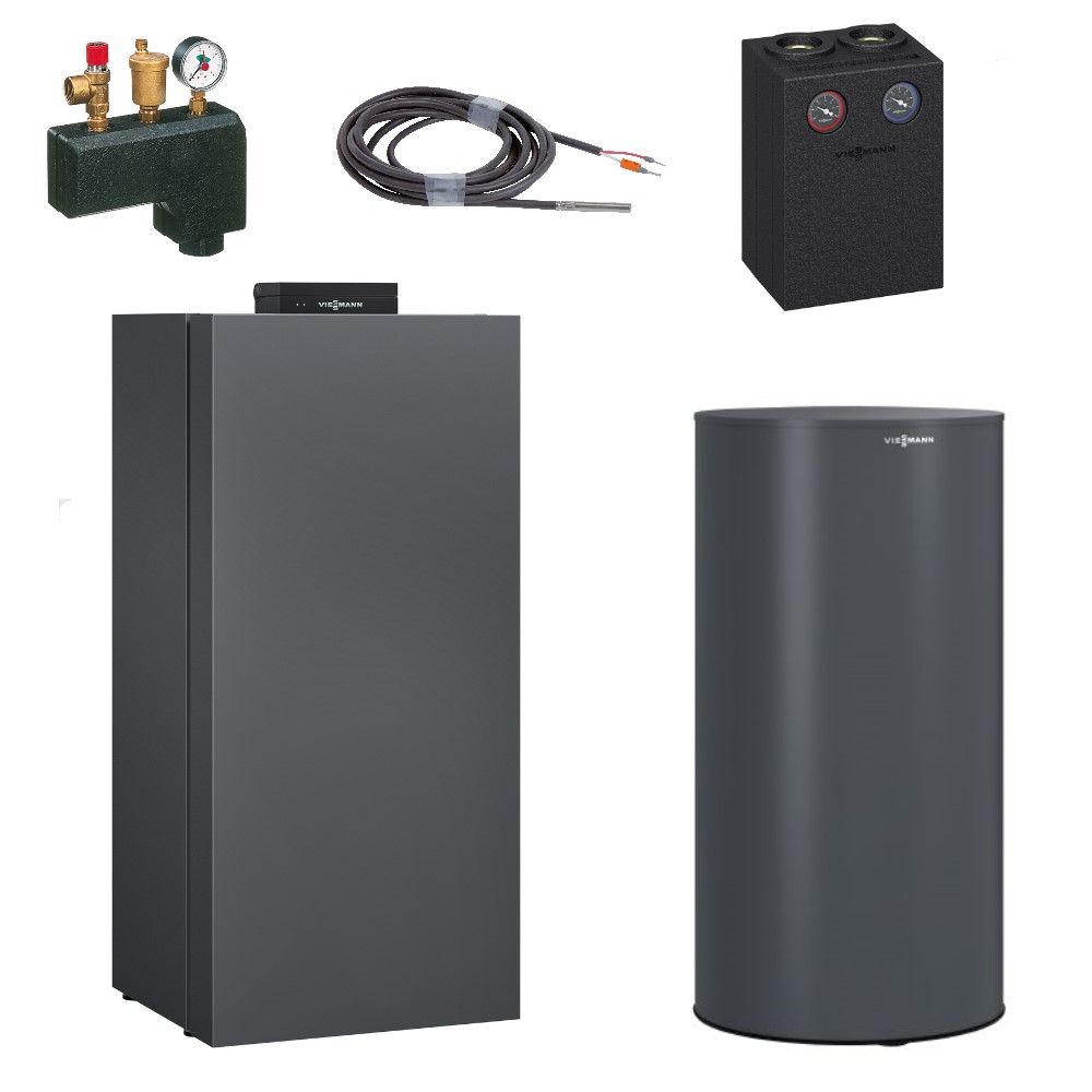 Viessmann Vitocrossal 300 Gaskessel 19 kW CU3A Z029879 200 Liter Edelstahlspeicher