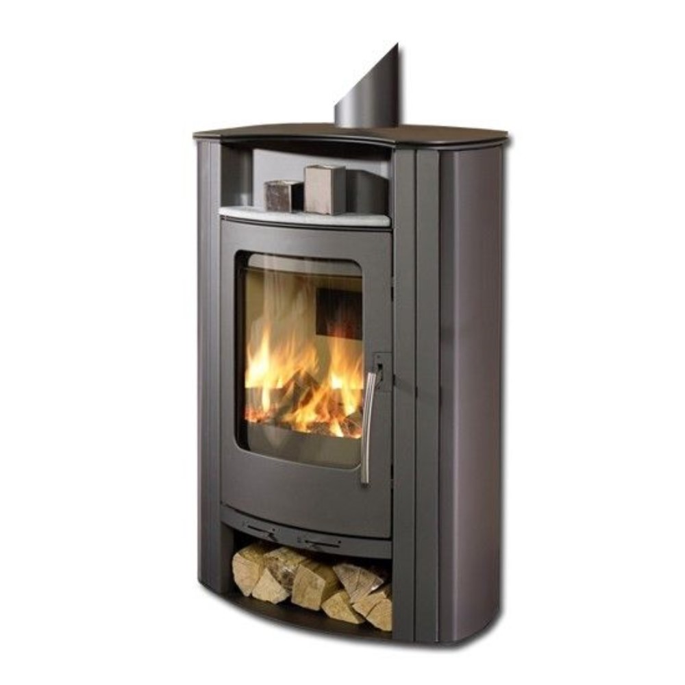 Kaminofen Koppe Caron Aqua Korpus schwarz 10,5 kW wasserführend 72020S