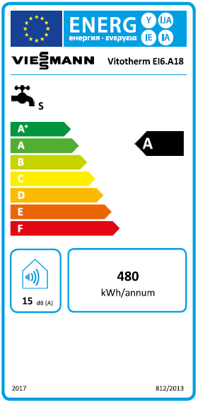 Viessmann Vitotherm EI6.A18 - 18 kW ZK03806 - elektronischer Durchlauferhitzer