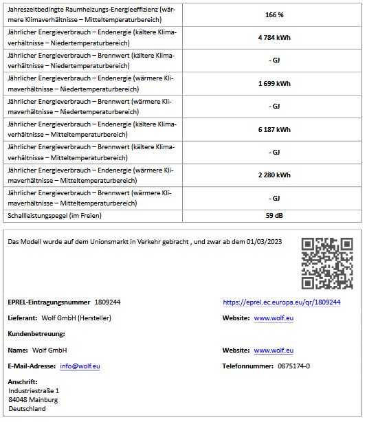 Wolf Luft-Wasser Wärmepumpe 9148033 FHA Monoblock 08/10 230 V mit E-Heizelement