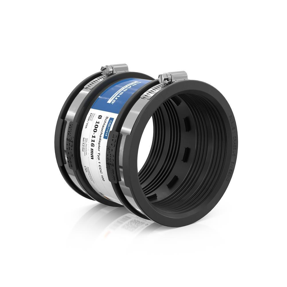 CRASSUS CRA Schlauchadapter DN100 100-116mm druckdicht bis 0,5 bar
