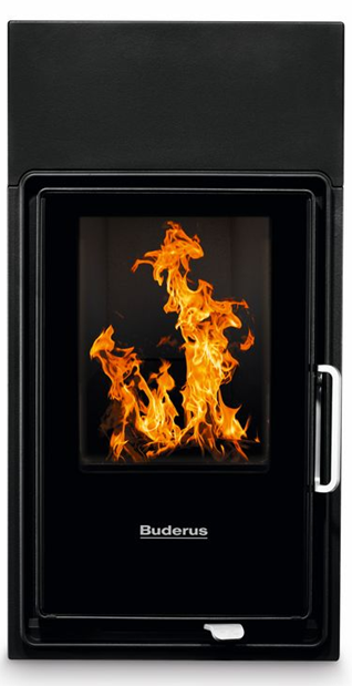 Buderus Heizeinsatz HLG416 12 kW Kachelofeneinsatz Kamineinsatz Kuppel links