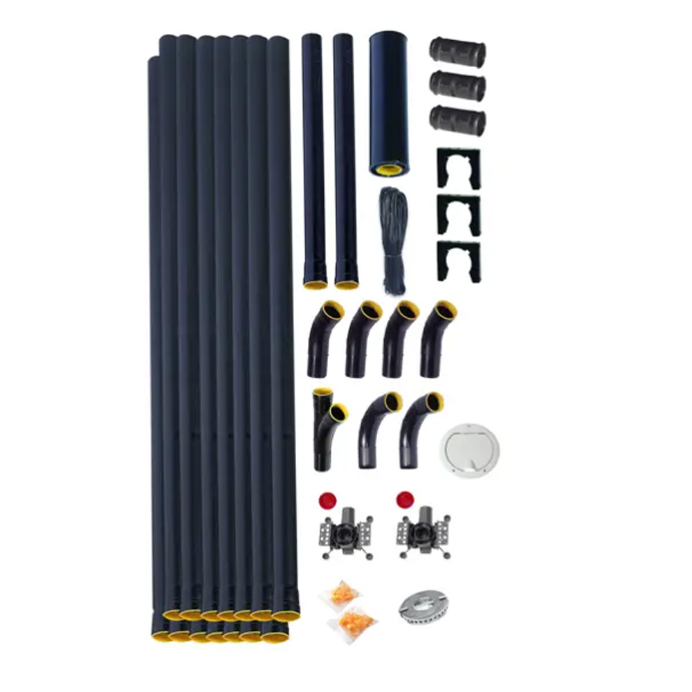 Allaway X 30  Zentralstaubsauger Set SMALL 1 mit 3 Saugdosen 8 m Saugschlauch