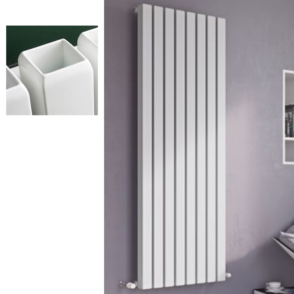 Design Röhrenradiator vertikal Dupo Vierkant Röhrenheizkörper Heizwand Heizung