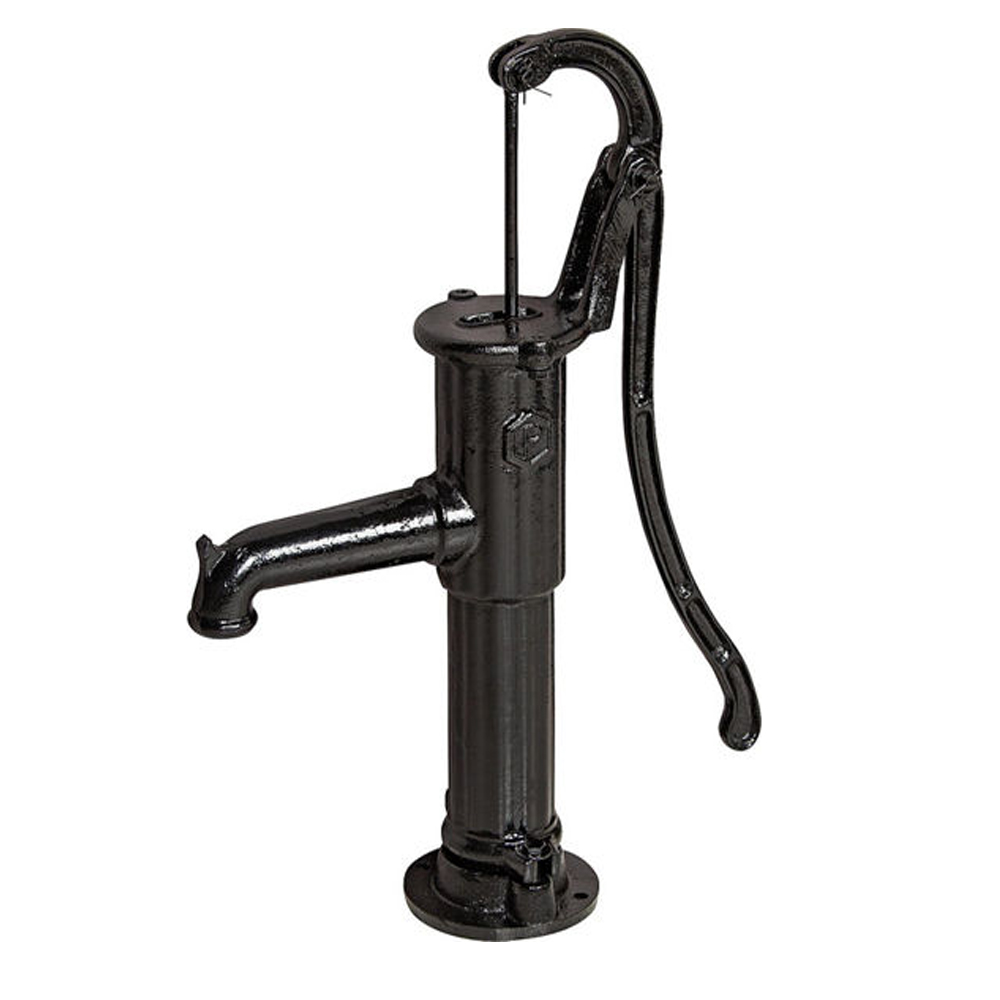 WS Handpumpe mit Rundflansch Typ 75 Schwengelpumpe 1 1/4" schwarz