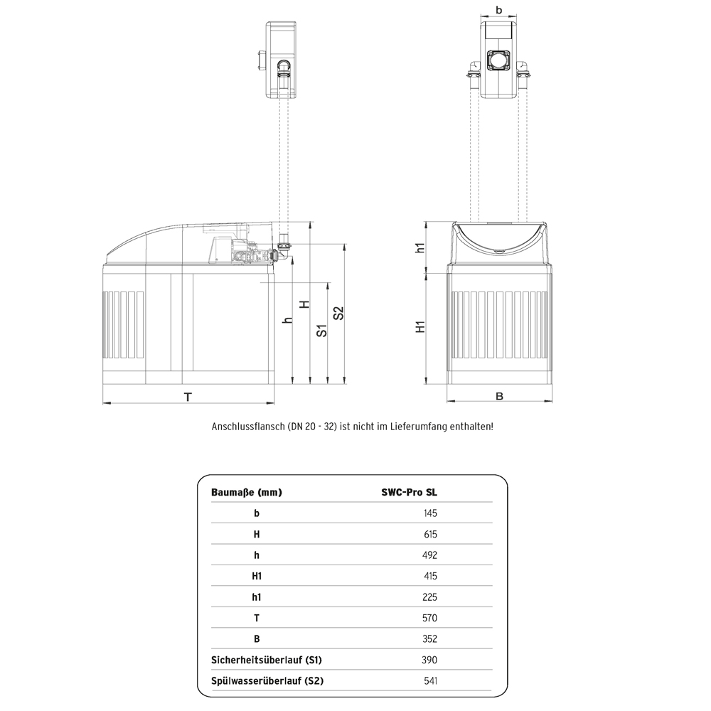 COMFORT Wasserenthärtungsanlage SWC PRO SL 9022948 Weichwasseranlage
