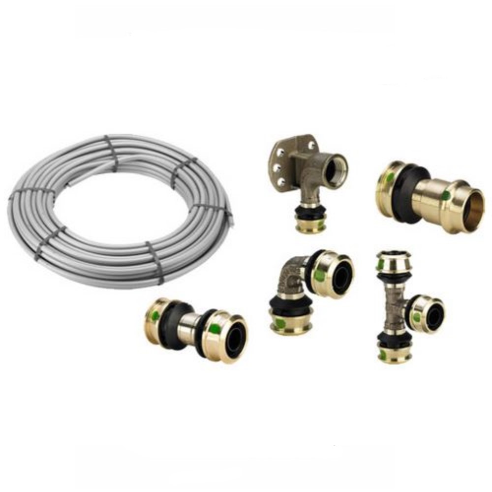 Viega Paket Raxofix 20mm Rohr Winkel Übergang Wandscheibe Kupplung Wandscheibe