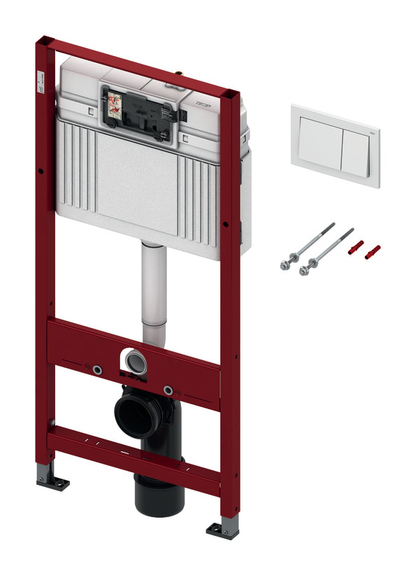 TECE BASE WC Vorwandelement WC Modul Betätigungsplatte Befestigung 9400400