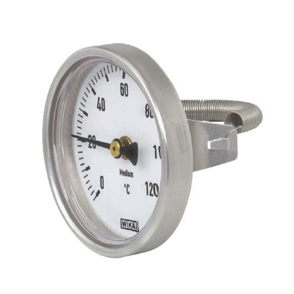 Wika Bimetall Anlege Thermometer 0-120°C ø 80 mm Typ A46