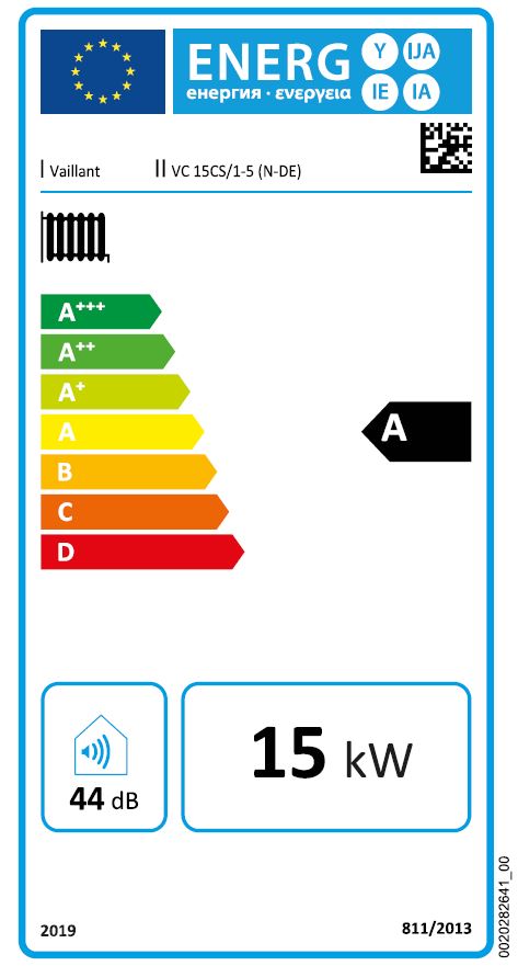 Vaillant Gas Brennwert Wandheizgerät ecoTEC plus VC 15 CS/1-5 E/LL/P