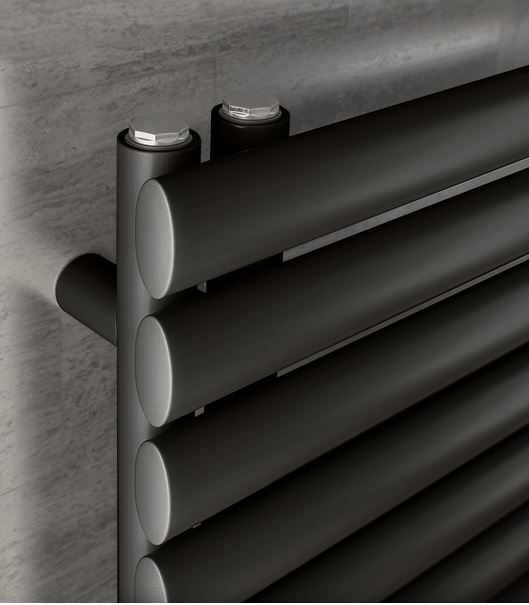 Design Badheizkörper Forte Up anthrazit Paneelheizkörper horizontal Badwärmer