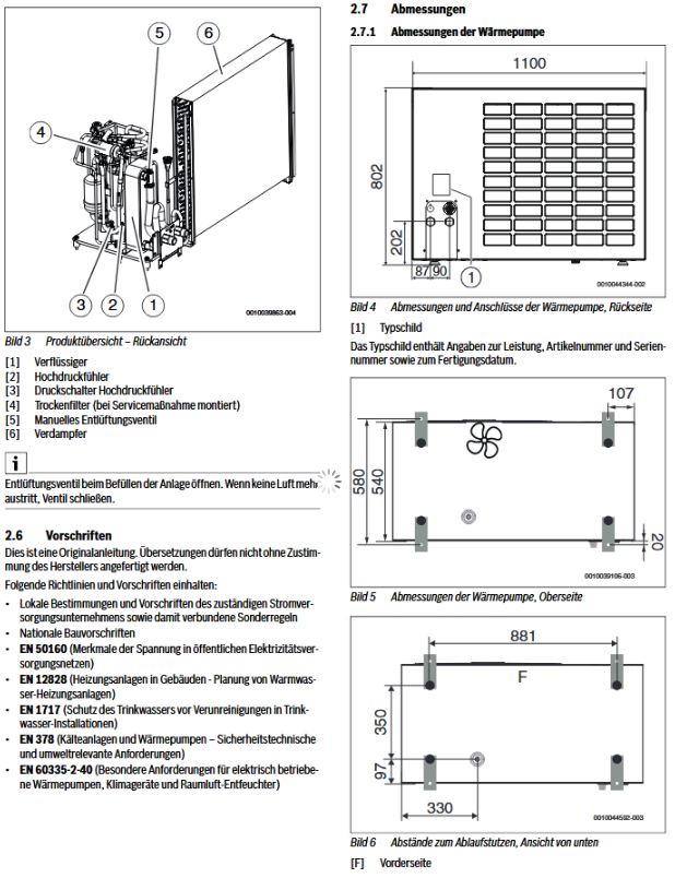 Buderus Luft Wärmepumpe Logaplus M Logatherm plus WLW186i-4 AR T180 weiss