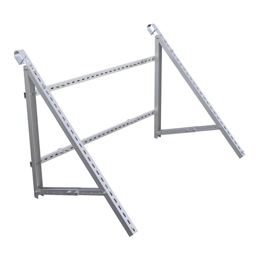 Balkonset Basic S:FLEX Alu blank Modulhalterung für Balkonkraftwerke 770-600-300