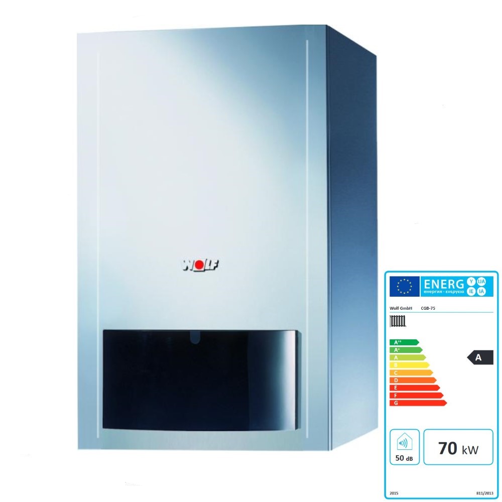 WOLF Gasbrennwert Heiztherme CGB 2-75 Gasheizung Erdgas E 8614548