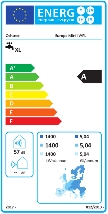 OCHSNER Europa Mini IWPL Warmwasser-Wärmepumpe Trinkwasserwärmepumpe Abluft