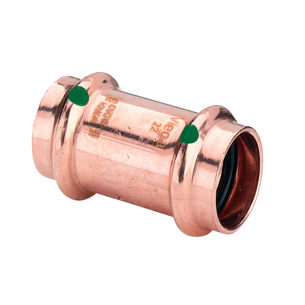 Viega ProfiPress Kupfer Pressfitting Muffe, I/I,  ( innen / innen ) 15 mm