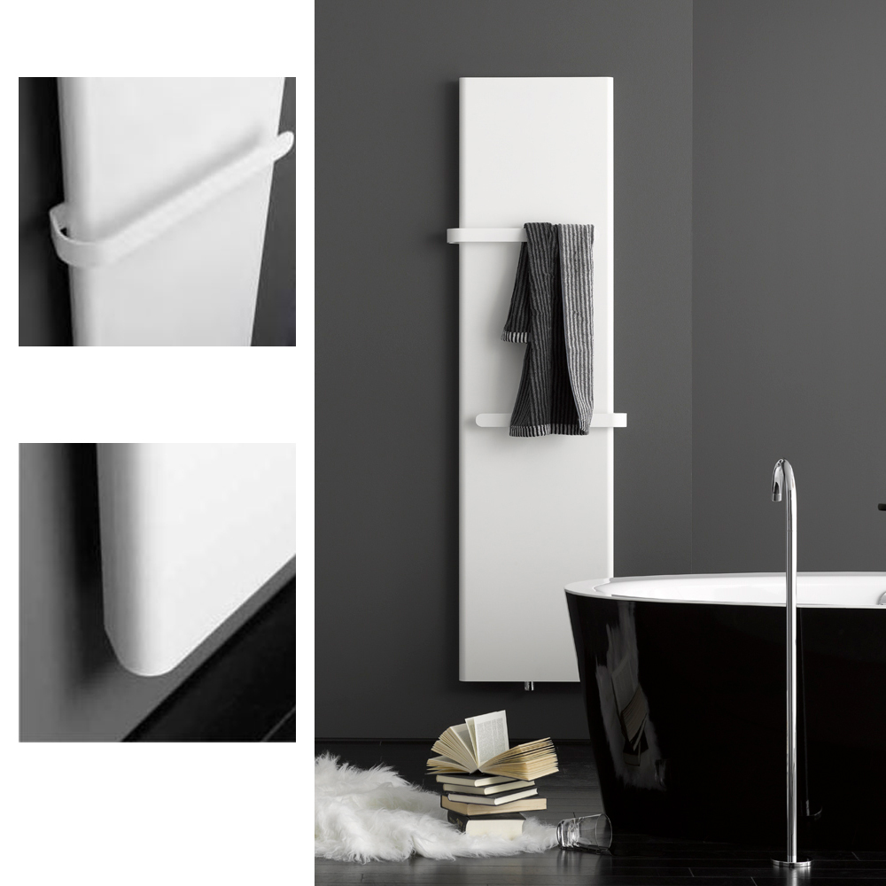 BEMM Plawa Softline weiss 1800 x 730 mm + Th-Kopf Puro + 1 Handtuchhalter