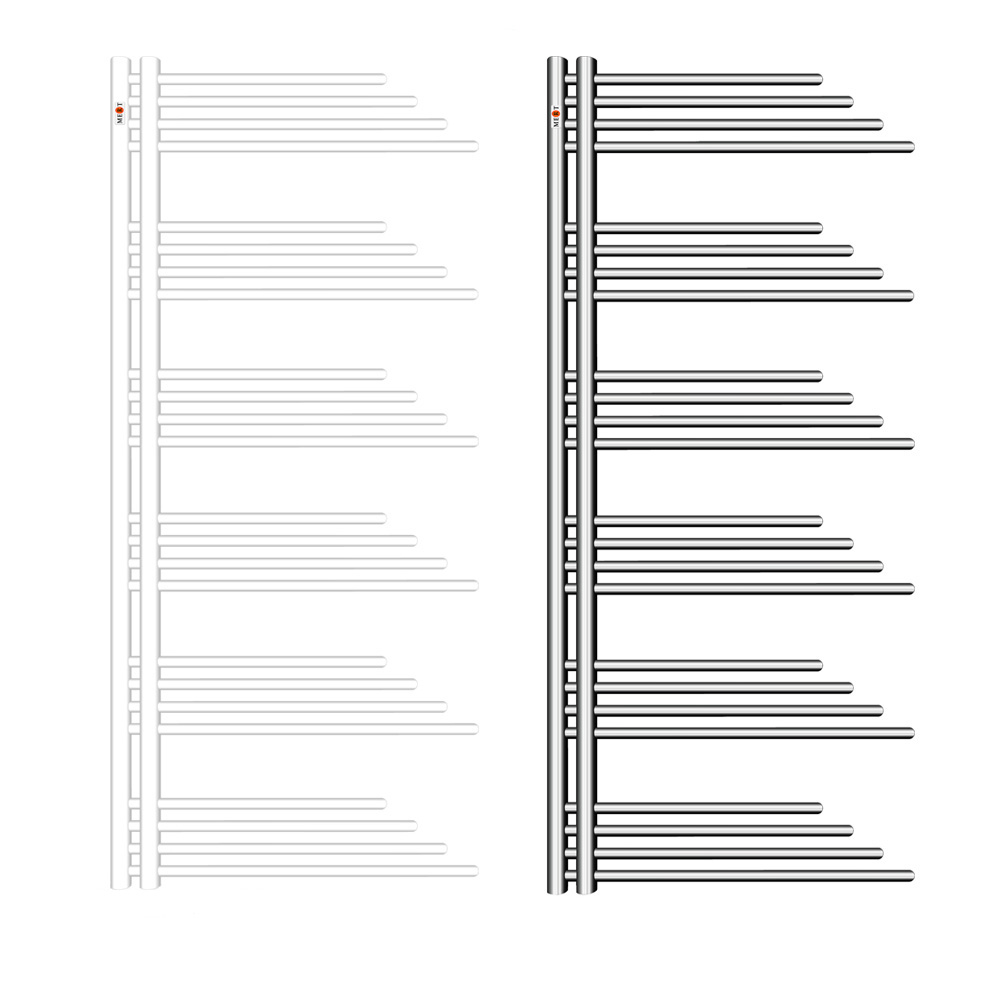 Design Badheizkörper Belluna in weiss oder chrom - Handtuchhalter Heizkörper