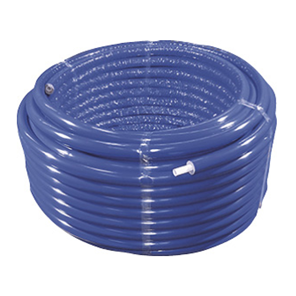 Wavin Tigris Mehrschichtverbundrohr 16 x 2,0 mm x 50 m 9mm vorisoliert blau