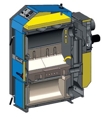 Atmos Holzvergaser Paket DC 30 GSE Holzkessel Pufferspeicher 2x 1000 L Laddomat