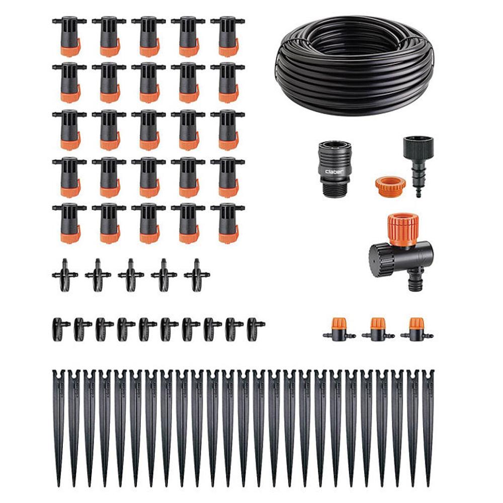 Claber Starter Set Terrasse für bis zu 25 Pflanzen Tropfbewässerungsanlage