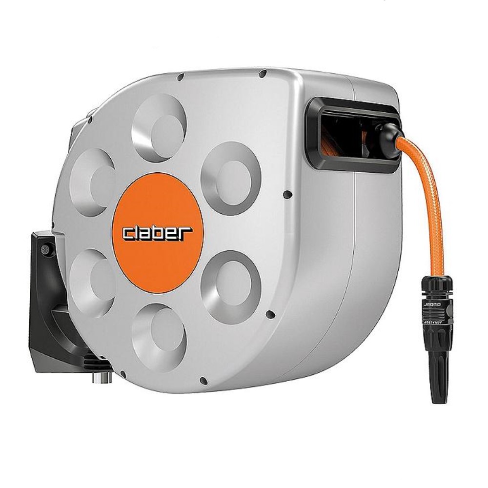 Claber Automatische Wandschlauchbox "Rotoroll" 10m Schlauch DN15 (1/2")
