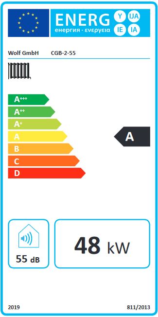 WOLF Gas Brennwert Therme CGB 2-55 kW Comfortline Regelung BM-2 Gasheizung