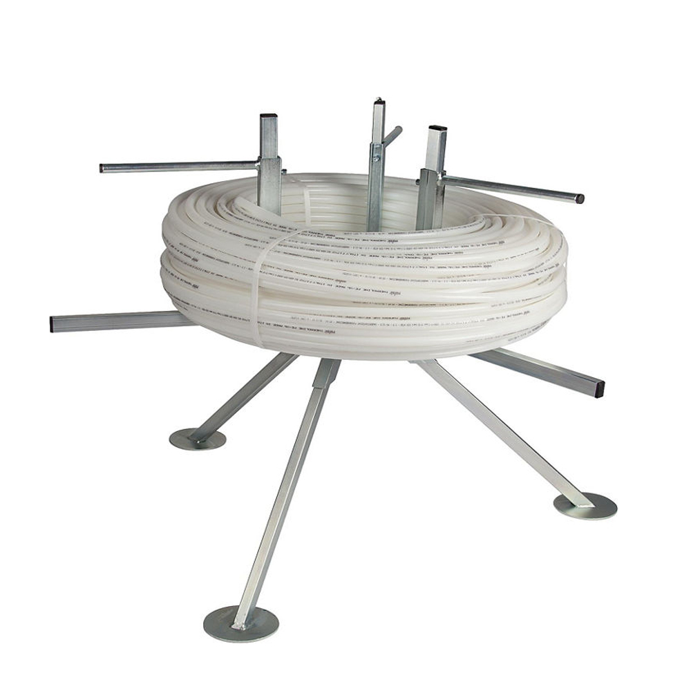 Uponor Dreibein Rohrhaspel Abroller Abrollgerät 3-armig bis 600 m PE-Rohre