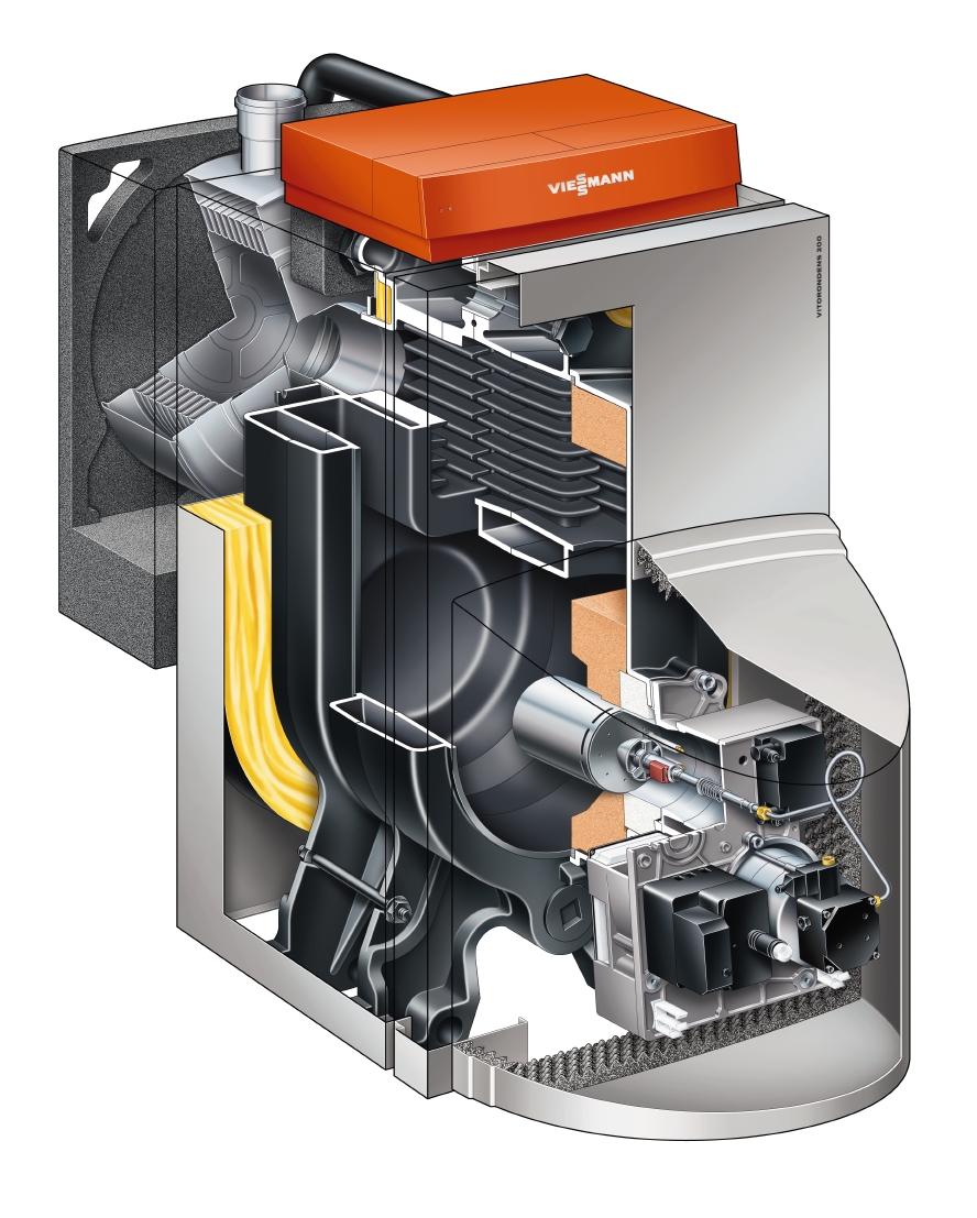 Viessmann Paket Vitorondens 200T 28,6 kW Öl Brennwert Abgas Speicher 160 Liter