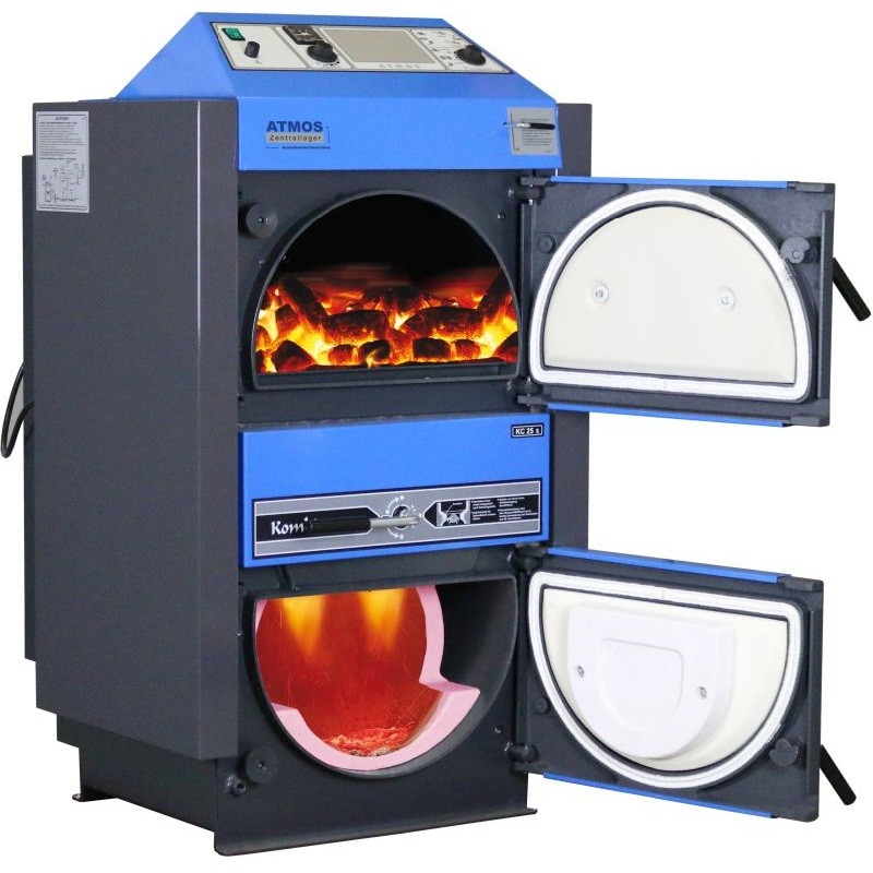 ATMOS Kohlevergaser KC25S 26 kW Türanschlag Links Allesfresser 01.12.25-L