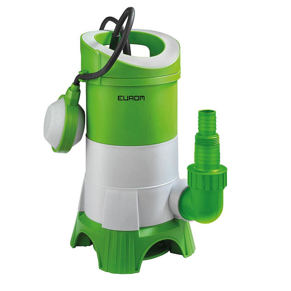 Eurom Schmutzwassertauchpumpe Flow 400 mit Schwimmschalter 7500 l/h