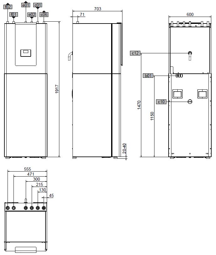 Stiebel Eltron Sole Wärmepumpe WPE-I 04 HW 230 Premium 4,2 kW Erdwärme