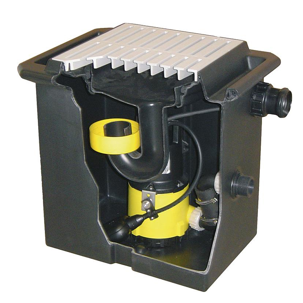 Zehnder Schmutzwasser Hebeanlage Typ UFB 200/30 Unterflurbox Zulauf DN 50