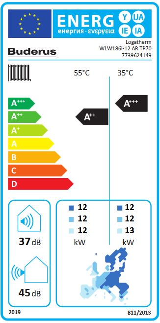 Buderus Logaplus M Luft Wärmepumpe WLW186i-12 AR TP70 WLW-12 MB AR MX400