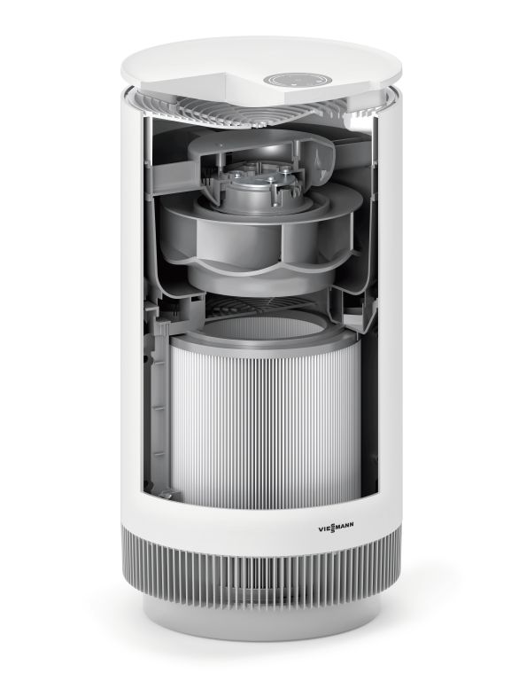Viessmann mobiler Luftreiniger Vitopure 350 Lavaschwarz für 50 m² 350 m³/h