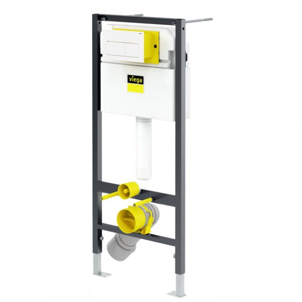 Viega PREVISTA Dry-WC Element Komplettset 8524.18 Betätigungsplatte weiß