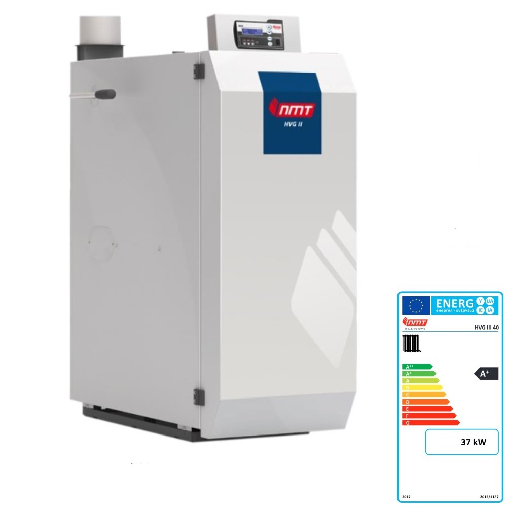 NMT Scheitholzkessel HVG III 40 37 kW Lambda Holzkessel Scheitholz Holzvergaser