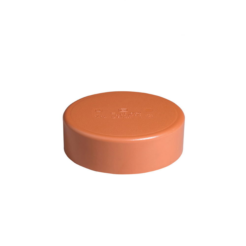 KG-Rohre KGEM Abwasser Rohr Kanalrohr Orange - Endkappe DN200