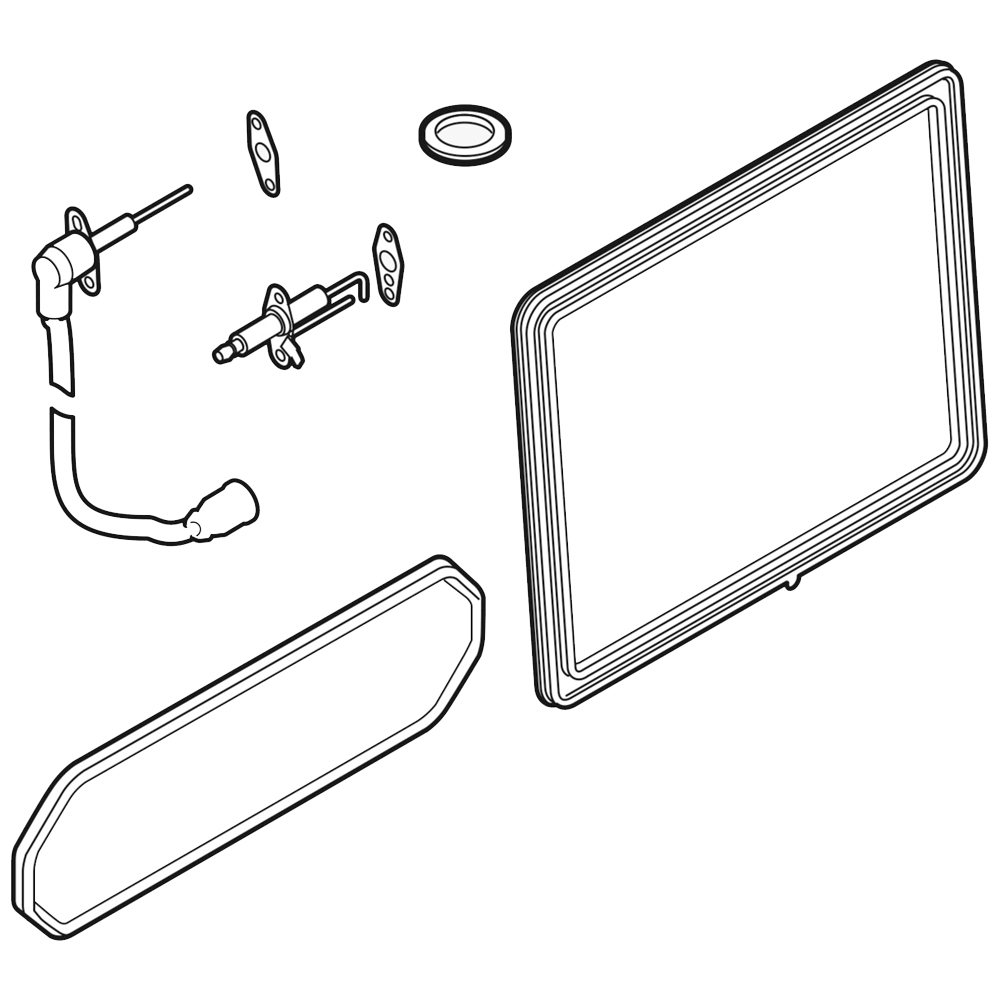 Weishaupt Wartungsset WTC 15-A 48101100172 Brennerdichtung Zündelektrode